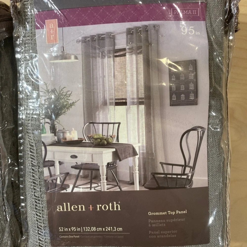 2 Sets Allen + Roth Grommet Top Panel 52 in x 95 in (BO)